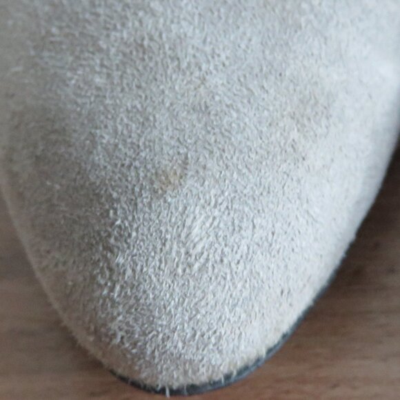 GUCCI Gray Suede Leather Sofia Heeled Booties Shoes - Size EU 38.5 / US 8 - Picture 16 of 16